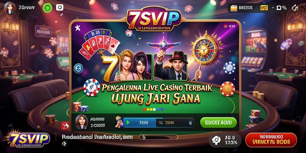 Tampilan gameplay Live Casino yang menarik dan interaktif.