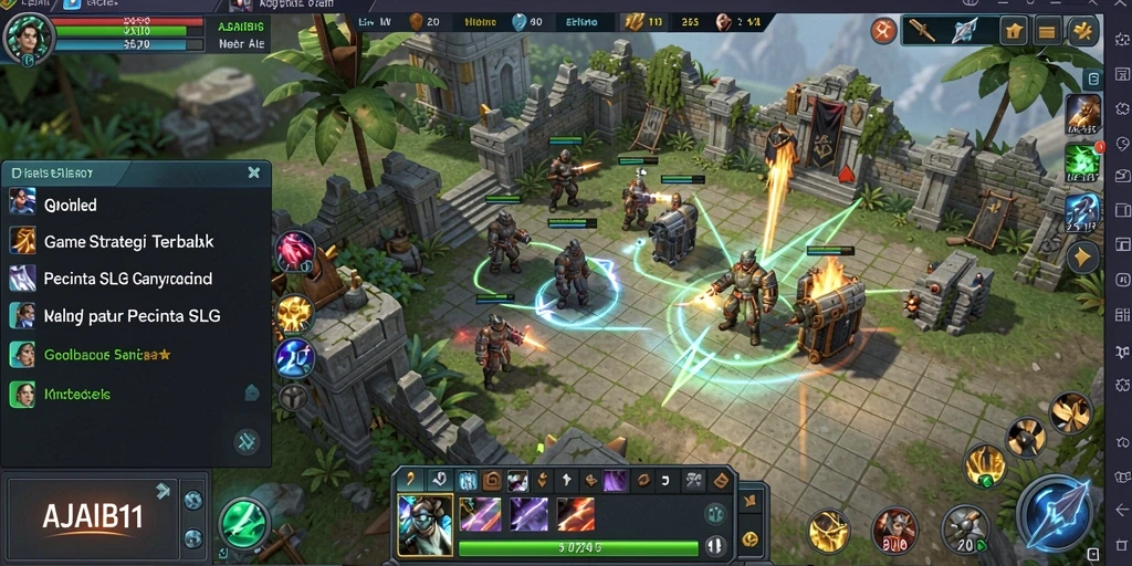 Tampilan gameplay AJAIB11 yang mendebarkan dalam pertempuran strategi.
