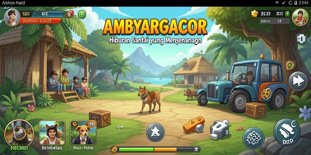 Tangkapan layar gameplay AMBYARGACOR yang penuh warna dan menarik.