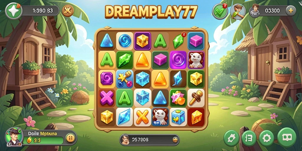 Tampilan gameplay yang menarik dalam permainan Match-3.