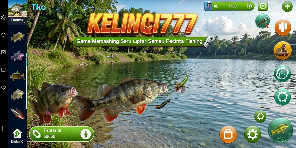 Tampilan menarik dari gameplay KELINCI777 saat memancing.