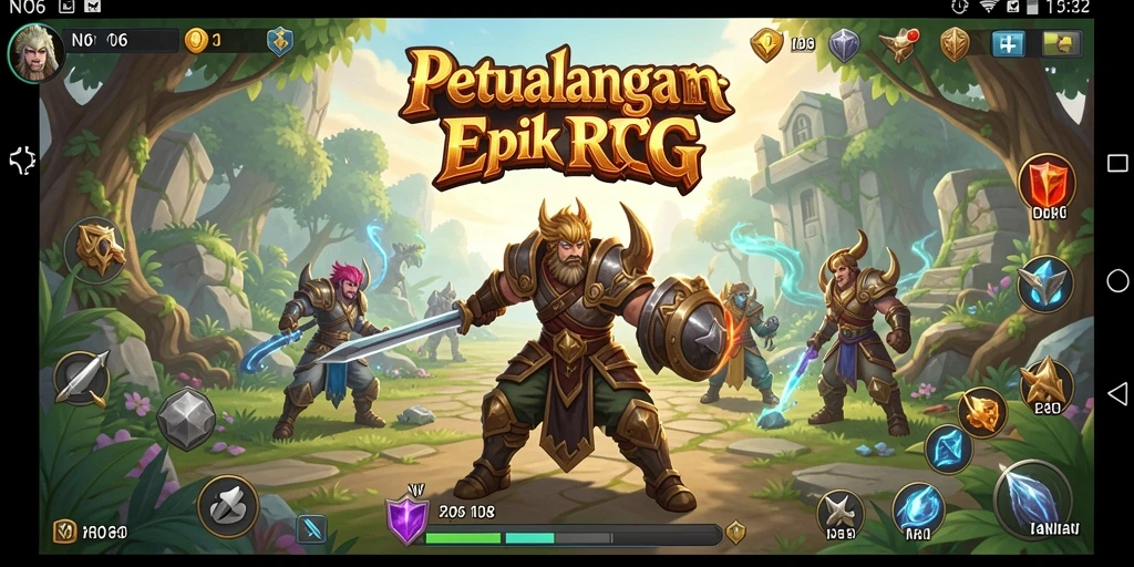 Tampilan mendebarkan dari pertempuran RPG epik di N06.