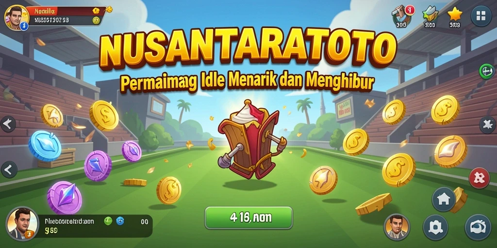 Screenshot utama NUSANTARATOTO menampilkan gameplay Idle yang seru.