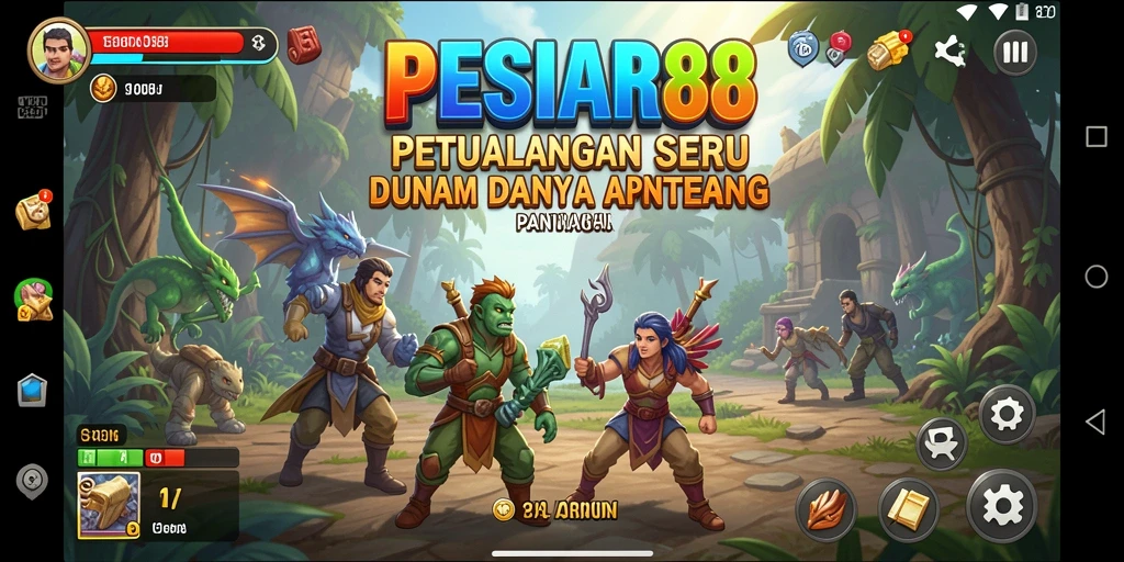 Tampilan épik dari gameplay PESIAR88 dalam petualangan seru.
