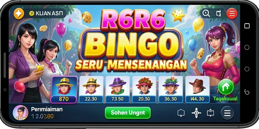 Screenshot gameplay R6R6 yang menampilkan kebersamaan dalam permainan Bingo.